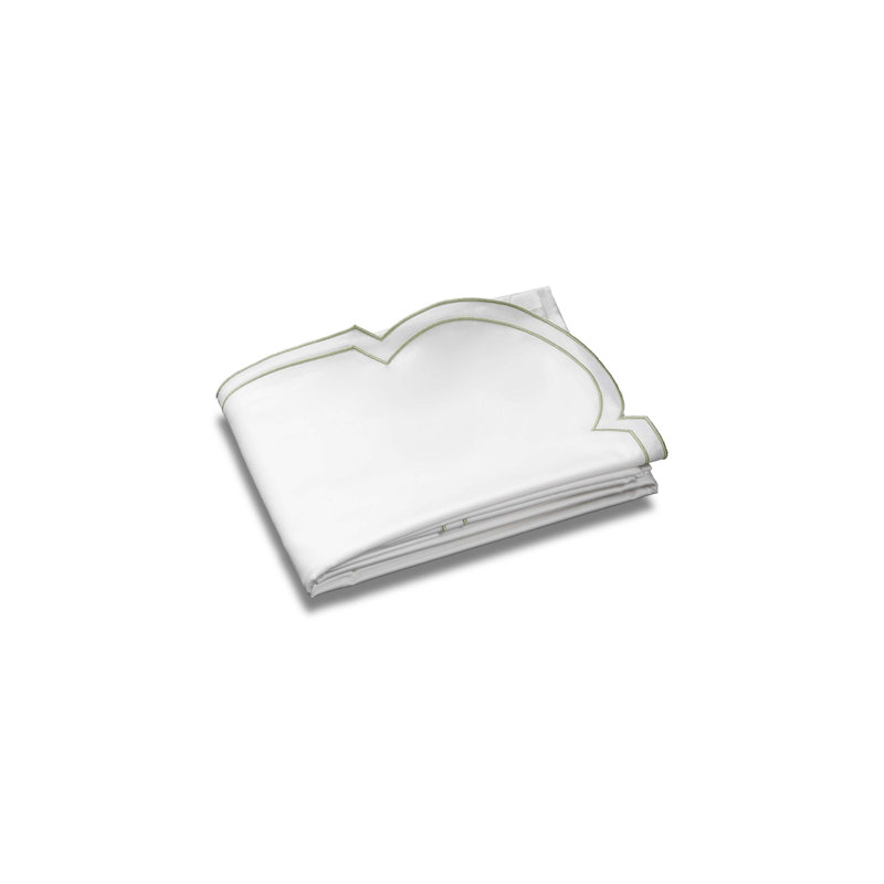 Artemide Embroidery By DEA Sateen Flat Sheet, Twin Flat Sheet