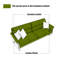 Causeuse-coussin standard en cuir véritable gris