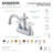 Kingston Brass Heritage Two-Handle 3-Hole Deck Mount 4" Centerset Bathroom Faucet with Plastic Pop-Up-11175169