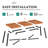  68.9" Acacia Wood Dining Table
