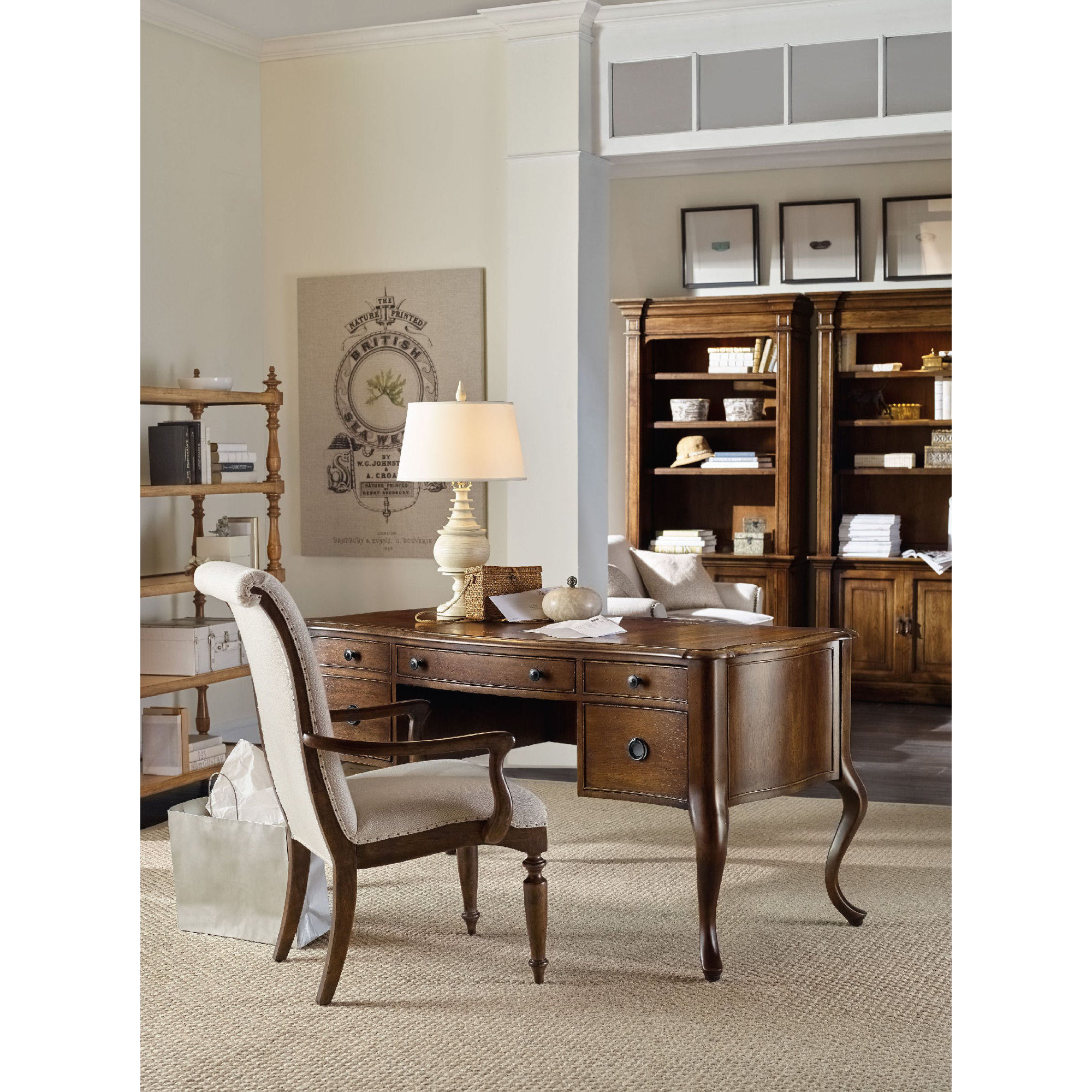 Charlotte Writing Desk, Soft Casual Pecan