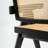 Eveleth Rattan Dining Chair with Solid Wood Frame-1045649234