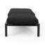 Chaise longue au bord de la piscine gris foncé - Aluminium, coussins 100% pour une utilisation confortable avec 2 chaises de patio