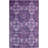 Kouerga Hand Tufted Wool/Viscose Geometric Rug in Purple-1405511278
