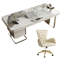 Ensemble de bureau moderne en pierre frittée haut de gamme avec chaise moderne-775401767