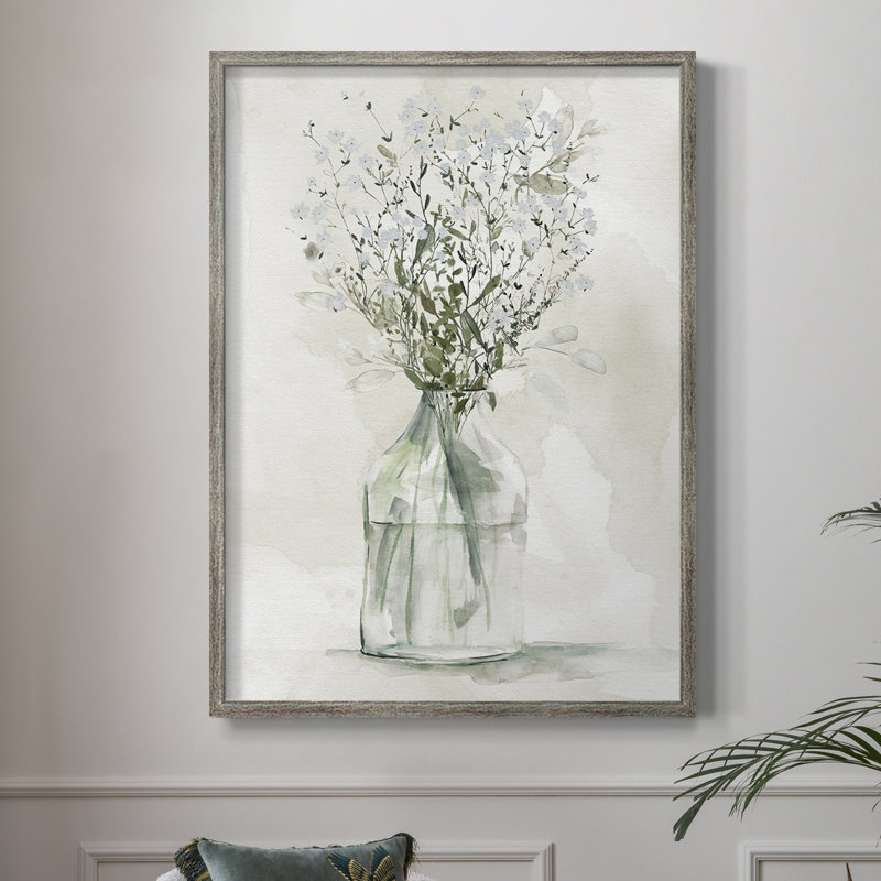 Farmhouse Whites I, reproduction encadrée - bois massif, H 11 po x l 9 po