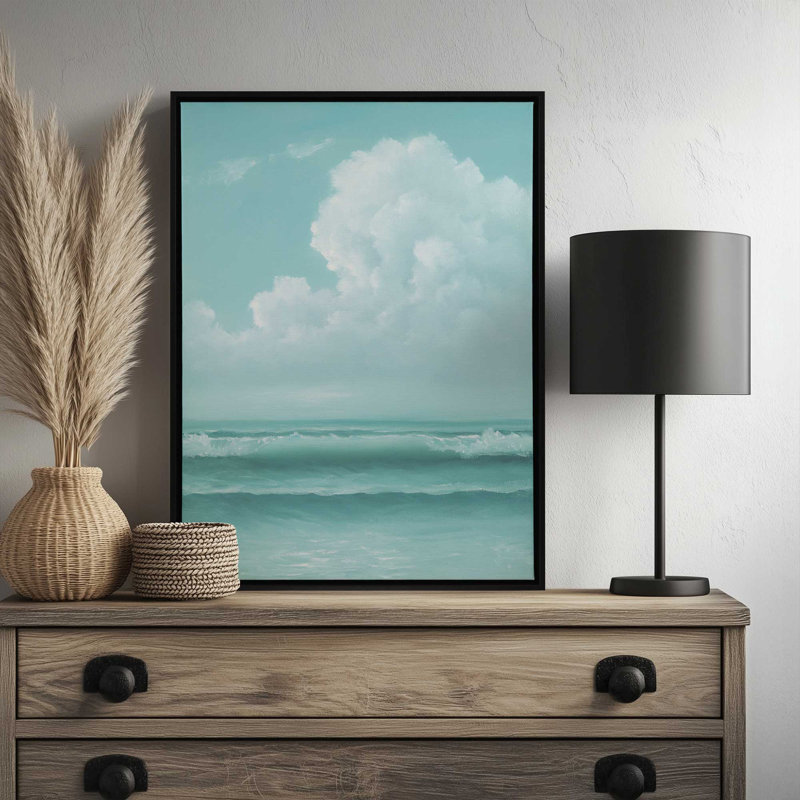 «Sunlight Through the Water» par Georgia Janisse, reproduction d'art, 24 W x 32 H, Framed Canvas, Blanc