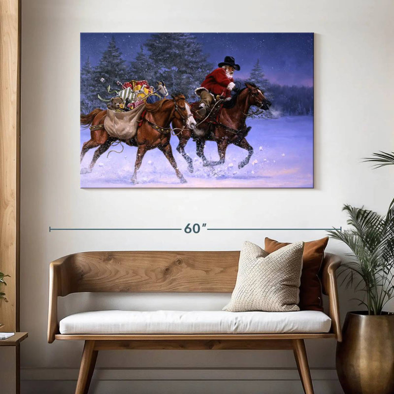 Ruée de Noël, H 32 po x l 48 po