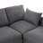 86.6" Sectional Sofa Modular Sofa U-Shaped Sofa Couch Sofa Bed L-Shaped Sofa With A Movable Ottoman And Two USB Ports For Living Room(Old SKU:N719S001680E), Grey