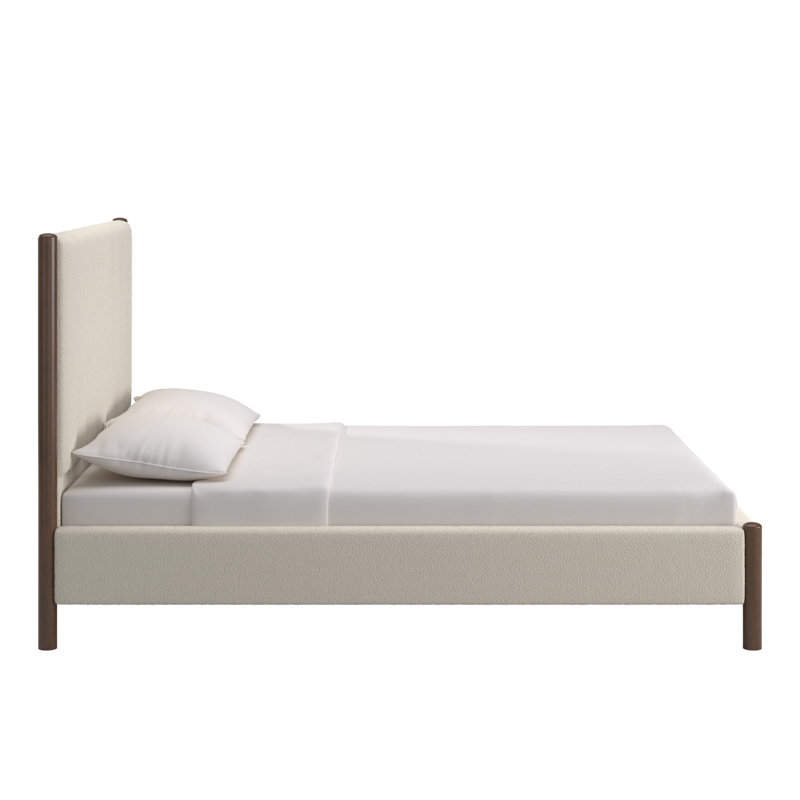 Lit plateforme tapissier Wesli, Full