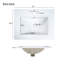 Meuble-lavabo de salle de bain avec lavabo en céramique / 2 tiroirs / 2 portes-113435580