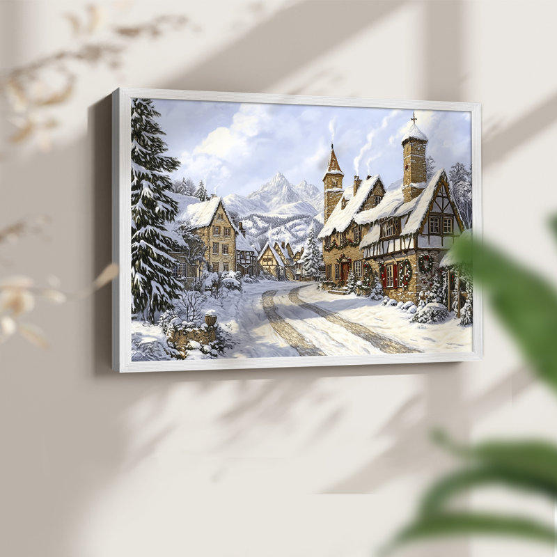 Art de Noël - CCXCVII - Reproduction encadrée - Restickable, H 16 po x l 20 po, Blanc