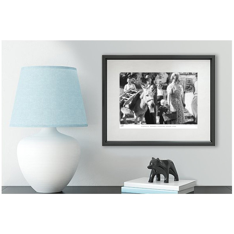 Clovelly, Donkey Stealing Sugar C1960 - Single Picture Frame Print, 60cm H x 80cm W x 2.3cm D