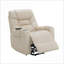 Fauteuils inclinables, fauteuil inclinable électrique avec chauffage, massage et amp; Porte-gobelet | Gris clair | Similicuir