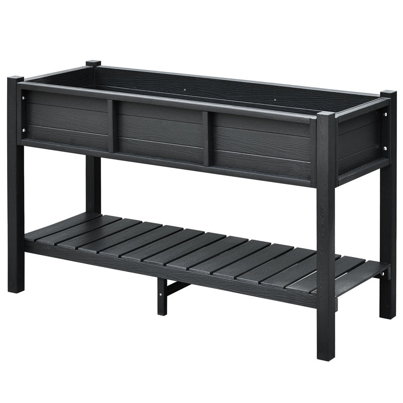 Avreet Elevated Planter, Black