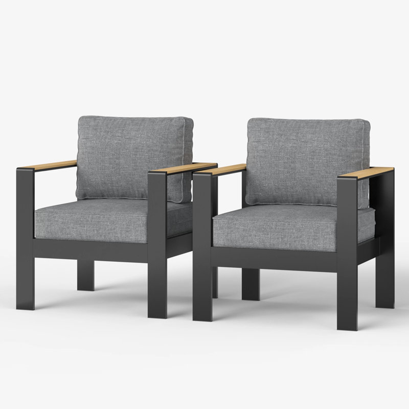Outdoor Lounge Chair, Dark Grey