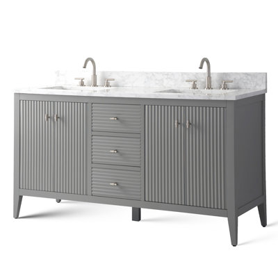 Ensemble de meuble-lavabo double 60 po