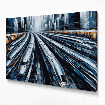 Art moderne sur toile gris