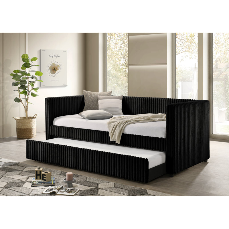 Lit de jour Cody noir, Noir