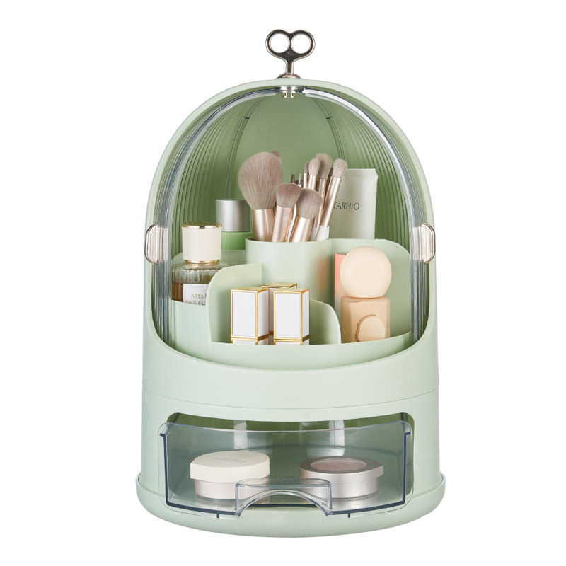 Plastic Makeup Organizer, Green