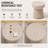 Adelphine Neptune 15" Concrete Outdoor Side Table-782305245