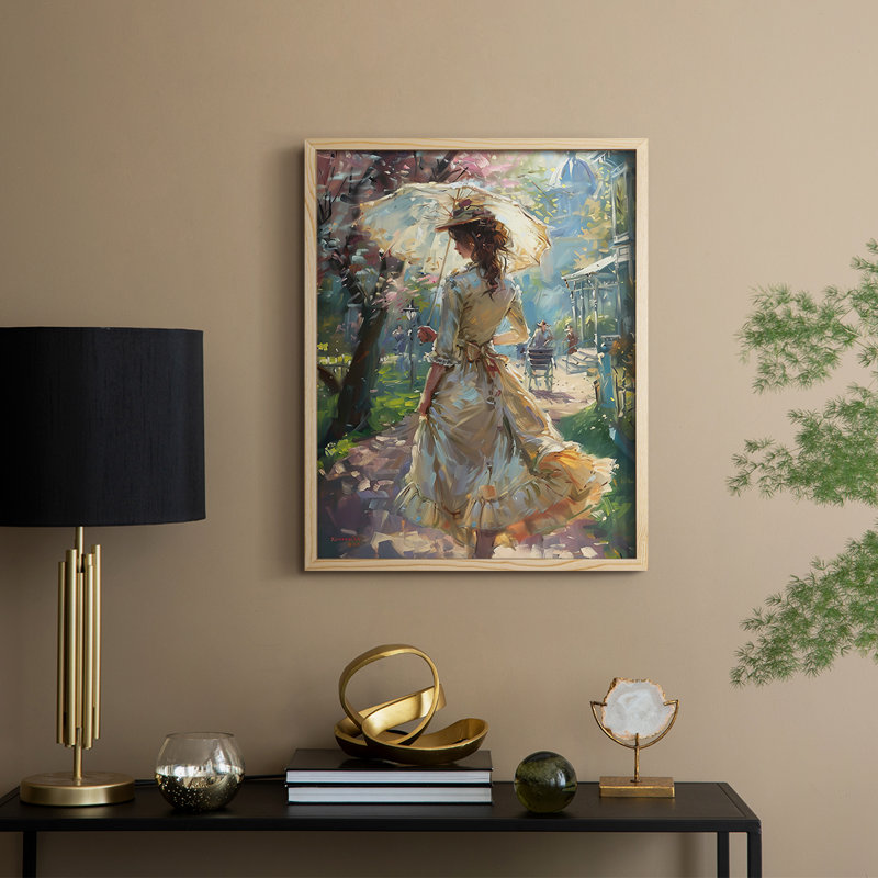 «WOMEN Series DCXCI», reproduction encadrée - bois massif, H 15 po x l 12 po, Naturel