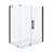 OVE Decors Pasadena 60 In. W X 36 In. D X 74 3/4 In. H Corner Frameless Pivot Shower Door Kit With Base Pan, 2025-110692744