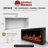 Litedeer Homes Latitude ZEF45X 45" Ultra-Slim Built-In Linear Electric Fireplace with WiFi App & Remote-886623429