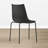 Plastic Stackable Dining Chair with Metal Legs-1482255729