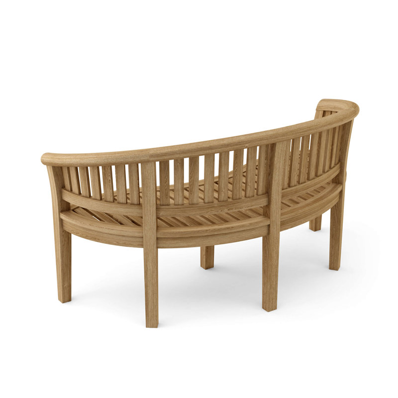 Curve Teak Garden Bench
