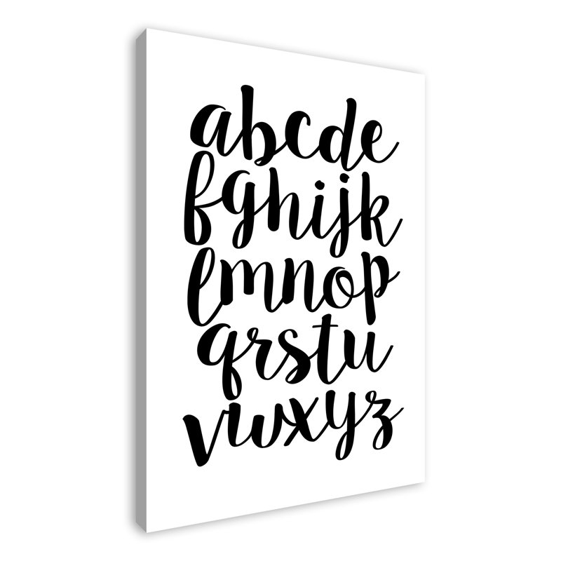 Art sur toile minuscule alphabet Maggio, Toile tendue, H 48 po x l 32 po x P 1,25 po