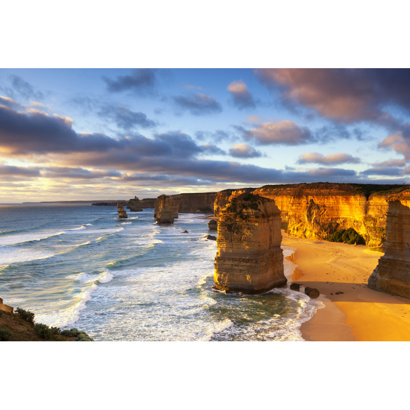 Tw Douze apôtres en Australie par Robynmac - Photographie sur toile tendue, L 12 po x H 8 po