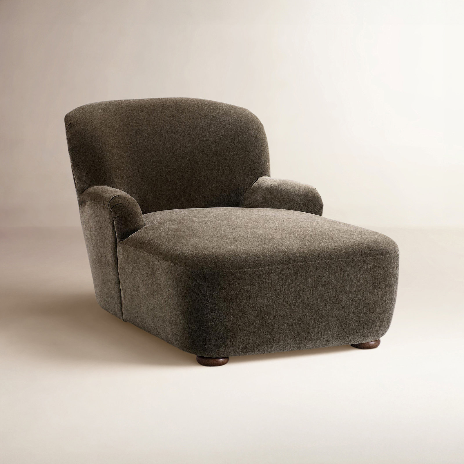 Alura Chaise Lounge, Malmo Olive Performance Chenille
