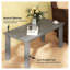 Table basse d'extérieur grise, table basse d'extérieur-684219488
