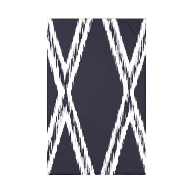 Throw Blanket, 60" L x 50" W x 0.5" D, Navy Blue
