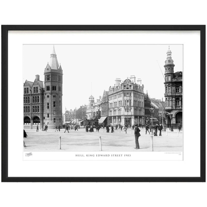 Hull, King Edward Street 1903 by Francis Frith - Single Picture Frame Print, 60cm H x 80cm W x 2.3cm D