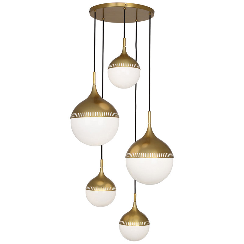 Rio 5 - Light Pendant, Antique Brass