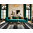 Washable Charcoal Light Gray Striped Area Rug-1324383894