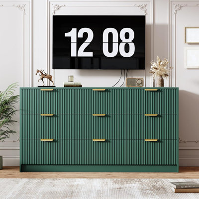 modern green dresser 50-59 inch TVs Dressers & Chests You'll Love Color Groups_Purples & Metallics