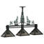 46" L Winter Pine Tall Pines 3 Lt Pool Table Lights-1078670686