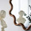 Miroir d'appoint en bois avec cadre unique
