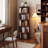 5 Tier Rotating Bookshelf, 360° Display Round Spinning Bookshelf-877310332