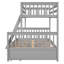 Lit superposé Willow avec toit, conception de maisonnette, structure en pin-1375866729