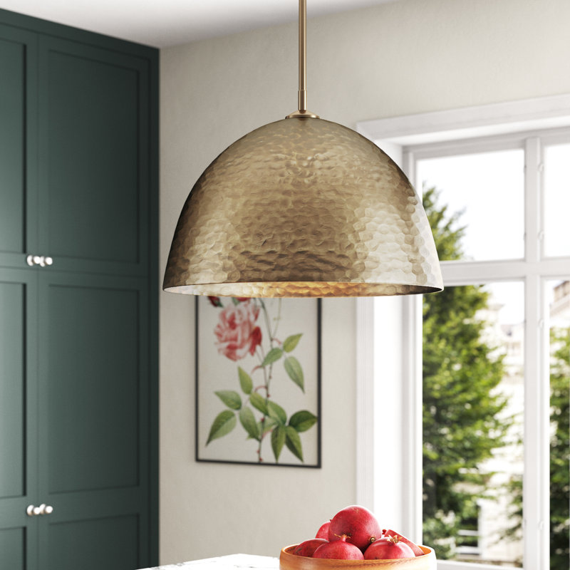Arvilla 1 - Light Modern Brass Shaded Pendant