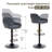 Bruckner Swivel Upholstered Faux Leather Adjustable Height Counter Stool with Steel Frame-1533333684