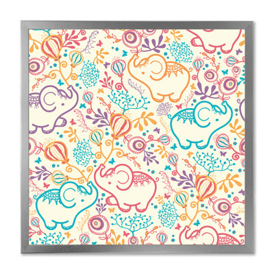 Éléphants - reproduction sur toile