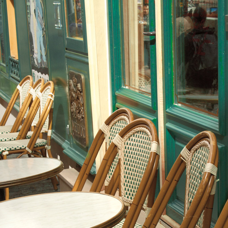 Monmartre Cafe Crop by Sue Schlabach - Wrapped Canvas Art Prints, 30cm H x 30cm W