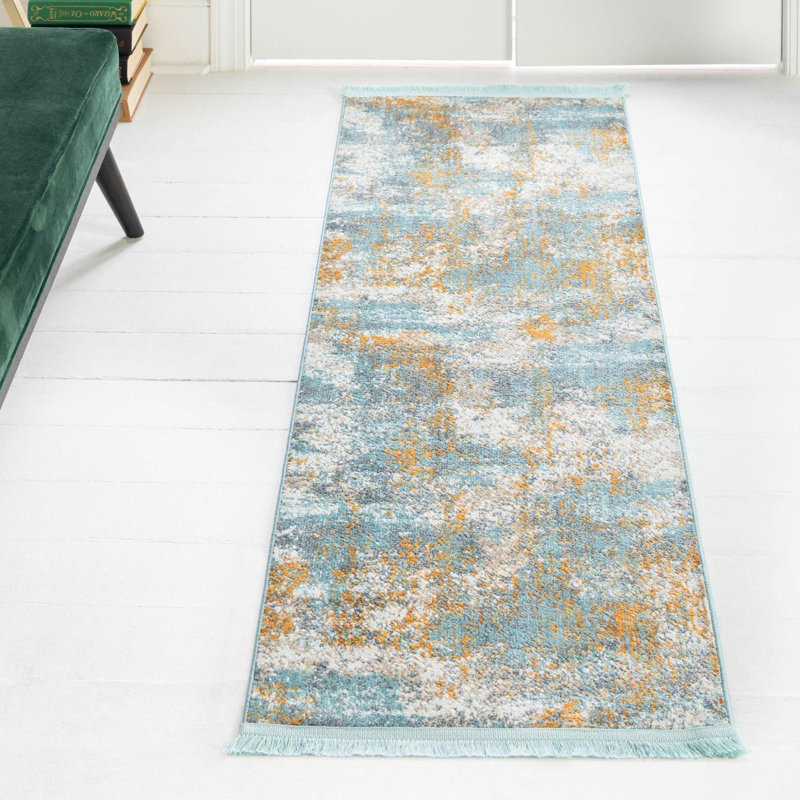 Haefner Abstract Indoor Rug, Runner 2'2" x 8'