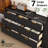 3-Piece 7-Drawer Dresser & 2-Drawer Nightstand Set-1119319083