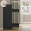 Grande commode 7 tiroirs, commode moderne pour la chambre à coucher, commode avec tiroir pour le salon, le vestibule, le couloir (noir / blanc)-1824810006